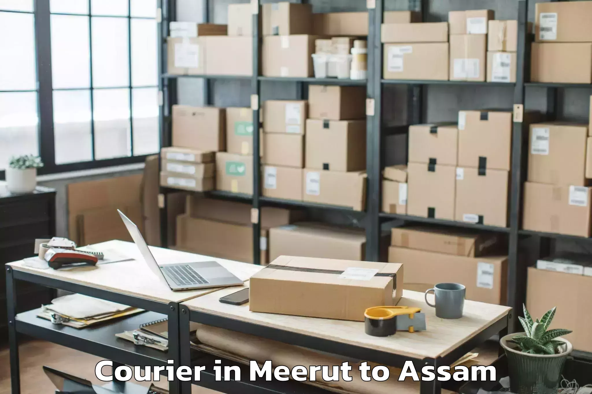 Book Meerut to Diphu Courier Online